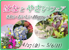 京成バラ園ゴールデンウィークイベント「はなとやさいフェア」