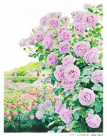 アート：花の水彩画