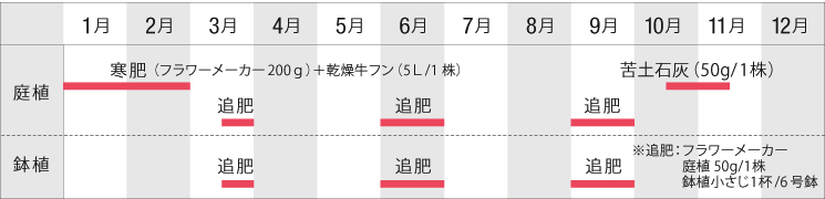 肥料 基本的な育て方 バラの基本的な育て方 京成バラ園芸株式会社