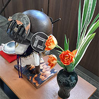 お花茶屋駅花瓶