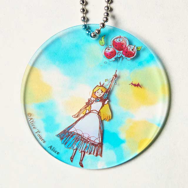 アクリルキーホルダー｜りんご飴風船とアリス