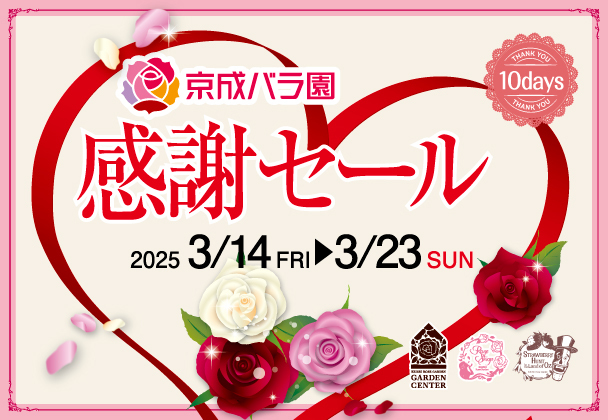 京成バラ園感謝セール
