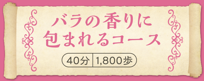 バラの香りに包まれるコース